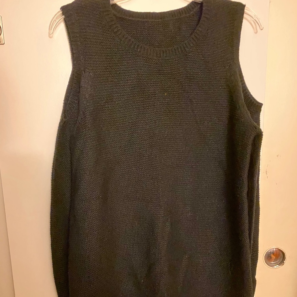 Express black open shoulder sweater